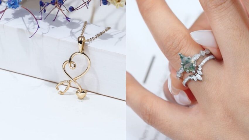 gold and silver jewelry