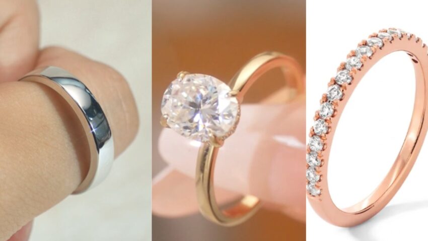 white gold vs. yellow gold vs. rose gold